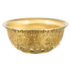 Vintage Feng Shui Gold Treasure Basin Ornament: Wealth Bowl, 8CM (1pc)