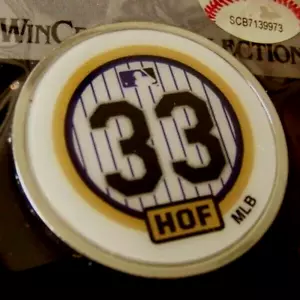 2021 Larry Walker #33 number retirement Hall of Fame logo pin Colorado Rockies - Picture 1 of 6