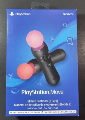 Official Sony PlayStation Move Motion Controller [ 2 Pack ] (PS4 / PSVR) NEW - Image 1 of 4