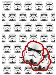Star Wars wrapping paper - Gift Wrap 2 sheets 49cm x 70cm Stormtrooper - Picture 1 of 1