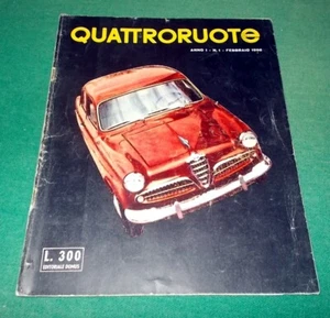 QUATTRORUOTE n. 1 del Febbraio del 1956 ORIGINALE buono/ottimo - Imagen 1 de 2
