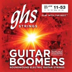 Cuerdas de guitarra eléctrica Ghs Boomers 11-53 con cuerda de níquel bajo afinación GBLOW - Imagen 1 de 1