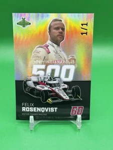 Felix Rosenovist 2024 Parkside Indy 500 Pacific Gold 1/1 Indycar #27 One of One - Bild 1 von 2
