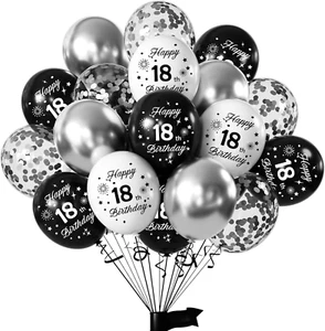 Palloncini Compleanno 18 Anni Ragazzi Ragazze, 16 Pezzi Palloncini Decorazioni A - Foto 1 di 12