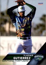 2017 Daytona Tortugas Choice #8 Vladimir Gutierrez La Habana Cuba Baseball Card
