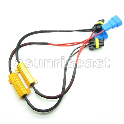 2 x 9005 HB3 LED DRL Fog Light Headlight Canbus 50W 8 ohm Load Resistor Decoder  - Image 1 of 4