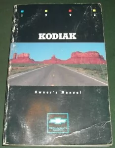 1993 GMC KODIAK TRUCK OWNERS OPERATOR OPERATION & MAINTENANCE MANUAL BOOK - Picture 1 of 4