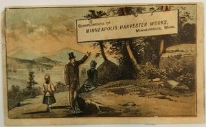 Advertising Trade Card Minneapolis Harvester Works Minneapolis E1B - Picture 1 of 2