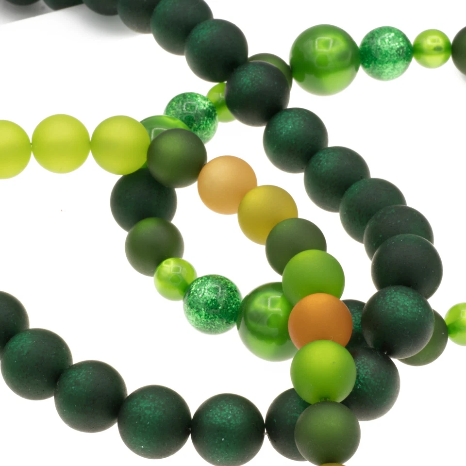 Polaris Perlen Kette grün verschiedene Modelle Magnetverschluss Perlenkette - Bild 1 von 1