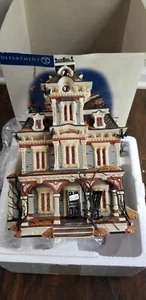 EXC LN Dept 56 Halloween Grimsly Manor Snow Village with Lights & Sounds (55004) - Picture 1 of 5