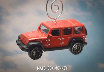 2018 '19 Red Jeep Wrangler Rubicon X Unlimited JL Hard Top Christmas Ornament - Image 1 of 4