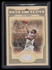 2008 Donruss Threads Diamond Kings Signatures O. J. Mayo Rookie Auto 6/25 Court