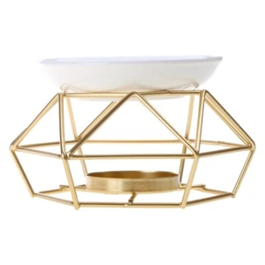 Geometric Ceramic Essential Oil Holder for Creative Metal Candlestick Dur - Picture 1 of 8