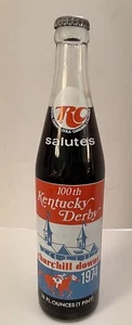 RC Cola Salutes 100th Kentucky Derby 1974 Gedenkflasche voll - Bild 1 von 6