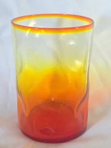 Imperial Glass Dimpled Honeycomb AMBERINA Tumbler 11 oz. - Picture 1 of 5