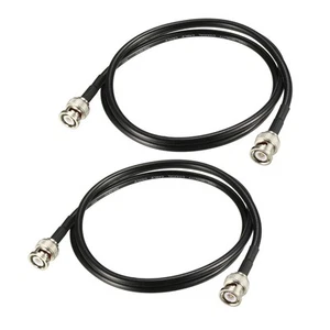 2Pcs 3ft-12ft RG58 Coaxial Cable with BNC Male to BNC Male Connectors 50 Ohm - Picture 1 of 6