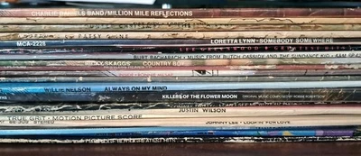 Huge Lot Of 20 Used Classic County Vinyl Records - Image 1 of 4