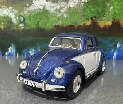 VW Beetle 1:3 4 Scala Diecast Auto Giocattolo – Personalizzato Piastre - Immagine 1 di 4