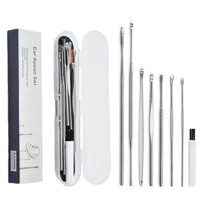 Pulisci Orecchie 8 Pezzi Kit Pulizia Orecchio Strumenti per Pulizia - Foto 1 di 7