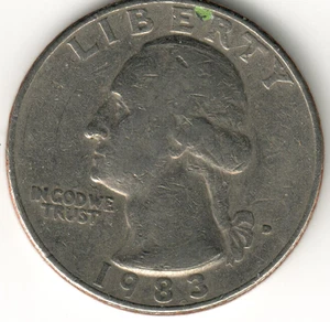 USA - 1983D - Heraldic Eagle Washington ¼ $ - Picture 1 of 1