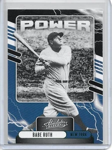Panini Absolute Power 2021 verde Babe Ruth #PO-1 HOF Yankees - Imagen 1 de 2