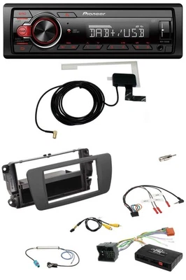 Pioneer 1DIN MP3 DAB USB Lenkrad Autoradio für Seat Ibiza 2008-2015 tuam grey - Bild 1 von 4