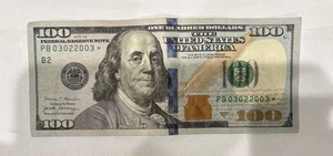 Series 2017A ~ US One Hundred Dollar Bill Star Note $100 PB03022003* Birthday. - Picture 1 of 1