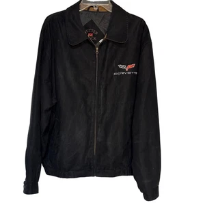Cutter Buck Corvette National Corvette Museum Bomber Jacket XL Mens Black - Picture 1 of 10