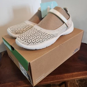 NEW JBU by Jambu Women's 8.5 Dandelion Mary Jane B4DAN61 Cream Shimmer Contoured - Picture 1 of 9