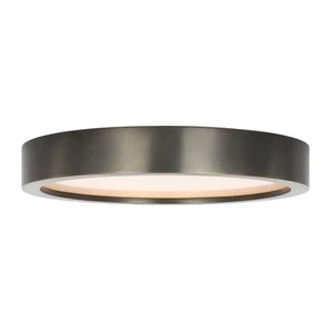 Visual Comfort Modern Cerne 1 Light 13" Flush Mount, Dark Bronze - KWFM19327BZ - Picture 1 of 1