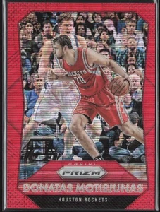 Donatas Motiejunas 2015-16 Panini Prizm Ruby Wave #5 /350 Houston Rockets - Picture 1 of 2