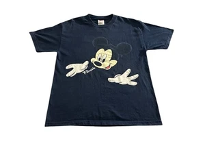 Vintage Mickey Mouse Florida Double Sided Big Graphic Blue T Shirt L 22x30 - Picture 1 of 6
