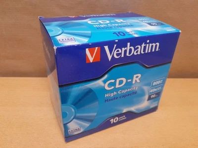 Verbatim CD-R 90min 800Mb 40x speed - 10Stück normal Hülle NEU OVP - Bild 1 von 4