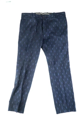 Diesel Black Gold Dress Pants Blue Black Printed Size 52 / Large - Image 1 of 4