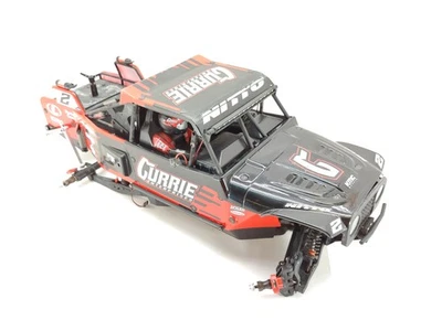 Losi Hammer Rey 1/10 4wd Rock Racer Roller Slider Chassis w/ Full Body RED - Image 1 of 4