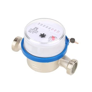 15mm 1/2 Garden Home Plastic Cold Water Meter Single Water Dry Table New - Picture 1 of 10