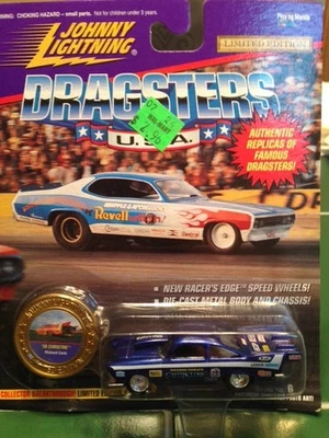 Richard Earle 1958 "Christine" 1/64 Plymouth Pro Mod Johnny Lightning fundido a presión Foto 1 de 2