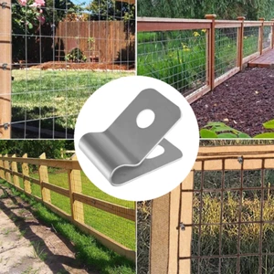 100x Wire Mesh Clip to suit Weldmesh Fencing U Clip barbed fence Strainer farm - Picture 1 of 8