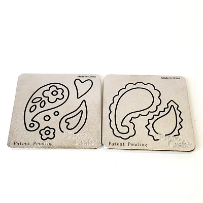 Provo Craft Small Cutting Dies Paisley Crafting Shapes Set of 2 - Image 1 of 4