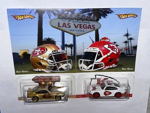 SUPER BOWL HOT WHEELS LAS VEGAS LVIII S.F 49ERS VS K CHIEFS PORSCHE 911 CARRERA - Imagen 1 de 20