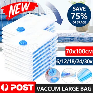UP 30x STRONG VACUUM STORAGE SAVING SPACE SAVER BAG VACCUM LARGE BAG PACK 70*100 - Picture 1 of 16