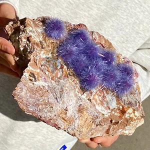 4.54LB Premium velvet copper ore mineral ornament, zeolite dandelion - Picture 1 of 9