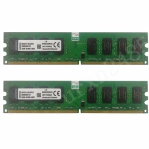 Kingston 4GB 2x 2GB 1G PC2-5300U DDR2 667MHz KVR667D2N5/2G Desktop Memory LOT AB - Picture 1 of 13