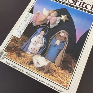 Vintage Cross Stitch & Country Crafts Sept/Oct 87 Christmas Holy Family Magazine - Picture 1 of 6