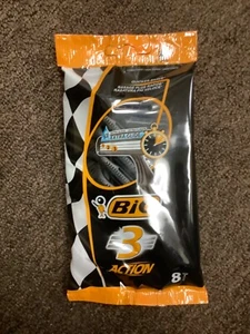 Bic Action 3 8 razors  Per Package with aloe extra glide - Picture 1 of 1