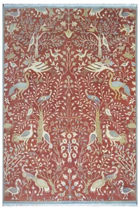 8X10 Serapi Rug Decorative Handmade Rust, Gold, Hand-Knotted Wool Area Rug 16014 - Picture 1 of 11