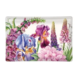 Michel Design Works Deborah's Garden Glass Soap Dish ~~ Trinket Dish - Picture 1 of 1