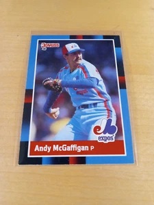 1988 DONRUSS #380 ANDY MCGAFFIGAN Montreal Expos Baseball Card, Pitcher, RP (VG) - Picture 1 of 2