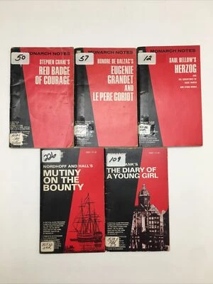 Lot of 5 Monarch Notes - Image 1 of 4