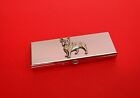 French Bulldog Pewter Motif Seven Day Pill Box W Mirror Mothers Day Gift New